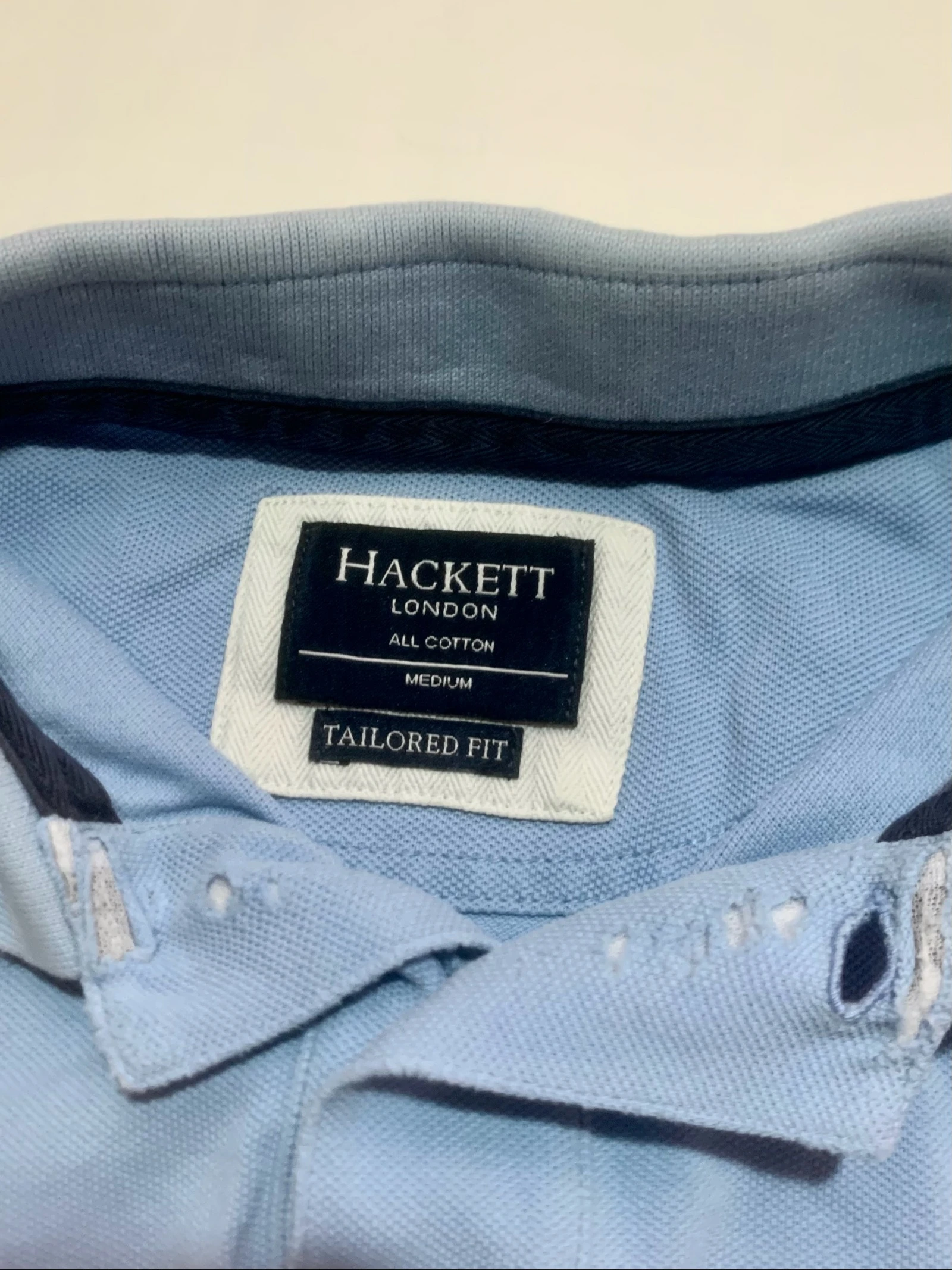 Polo Hackett Original Bleu Taille M – photo 3
